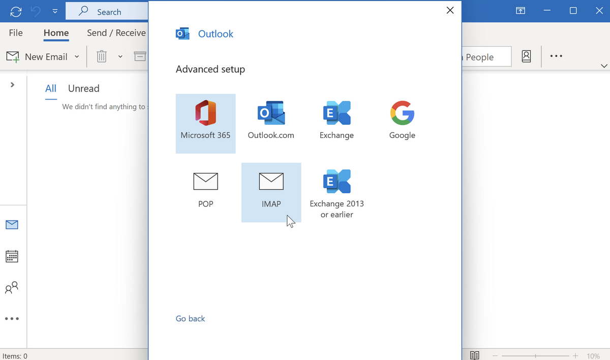 Advanced Setup (Microsoft Office, Outlook Exchange, Google POP, IMAP, Exchange 2013 or earlier)